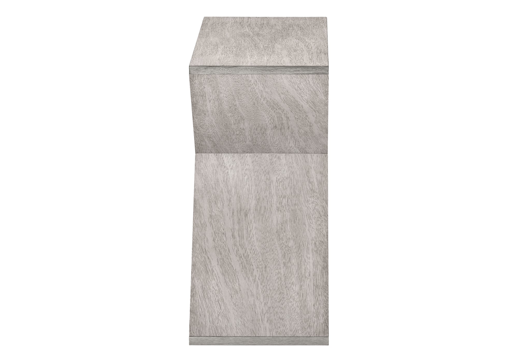 MN-T833980    Accent Table, Side, End, Nightstand, Narrow, Small, Bedroom, Living Room, Lamp, Grey Veneer, Contemporary
