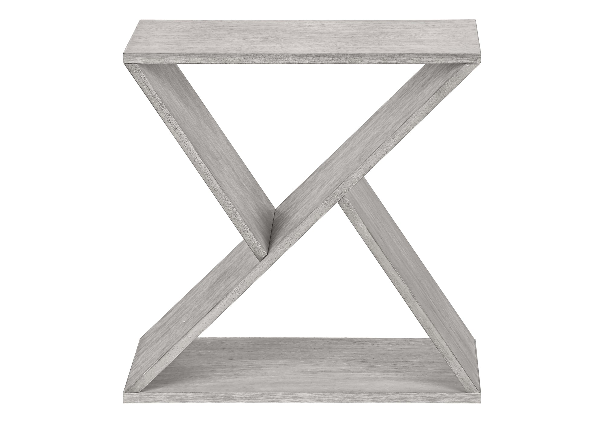 MN-T833980    Accent Table, Side, End, Nightstand, Narrow, Small, Bedroom, Living Room, Lamp, Grey Veneer, Contemporary