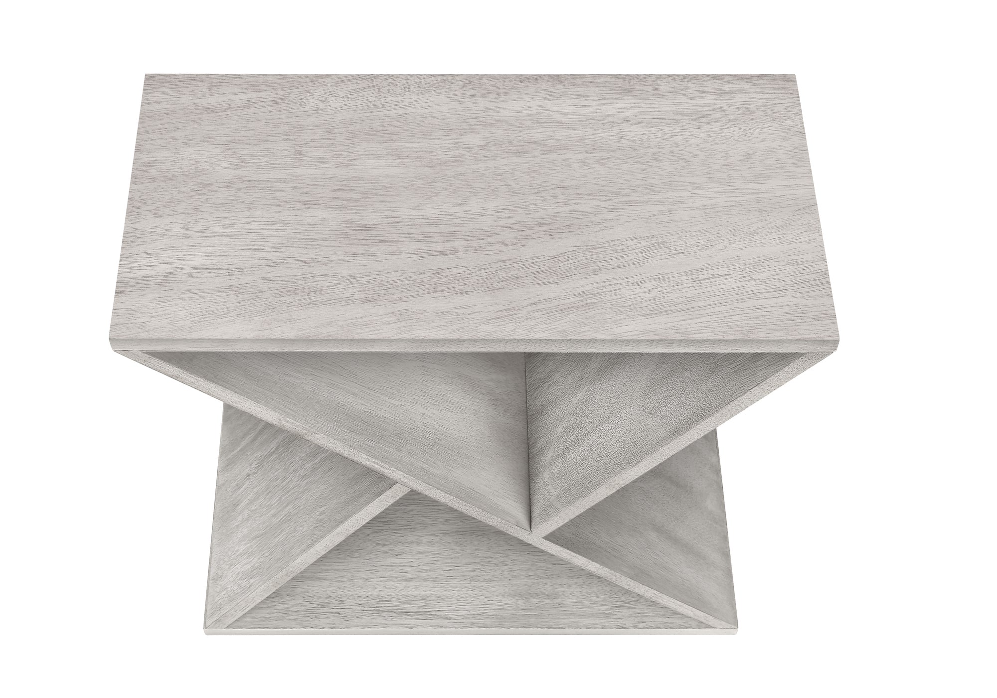 MN-T833980    Accent Table, Side, End, Nightstand, Narrow, Small, Bedroom, Living Room, Lamp, Grey Veneer, Contemporary