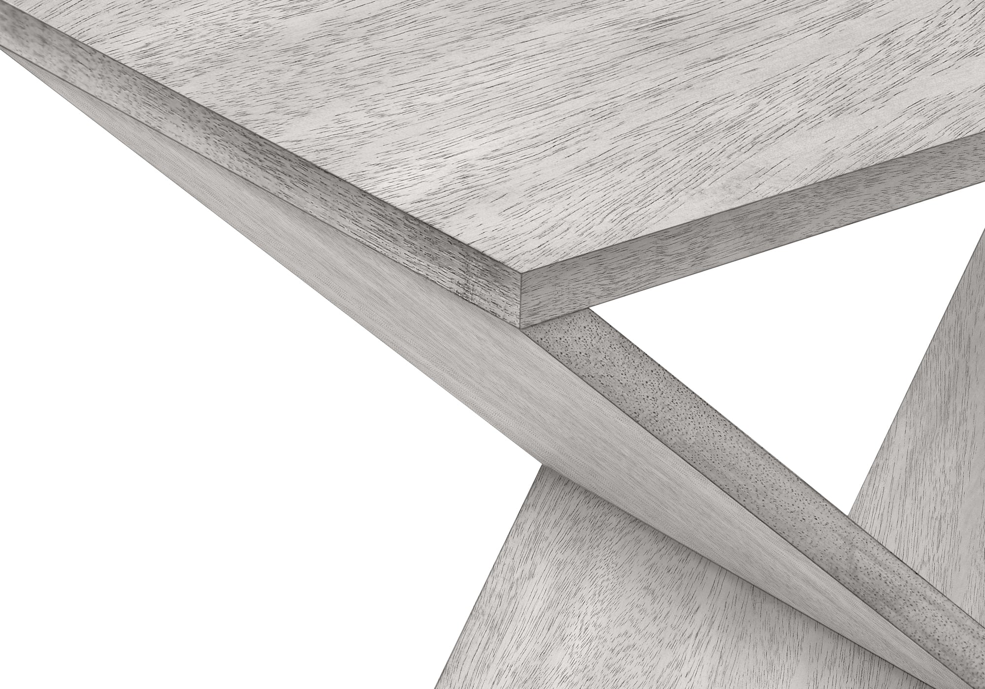 MN-T833980    Accent Table, Side, End, Nightstand, Narrow, Small, Bedroom, Living Room, Lamp, Grey Veneer, Contemporary