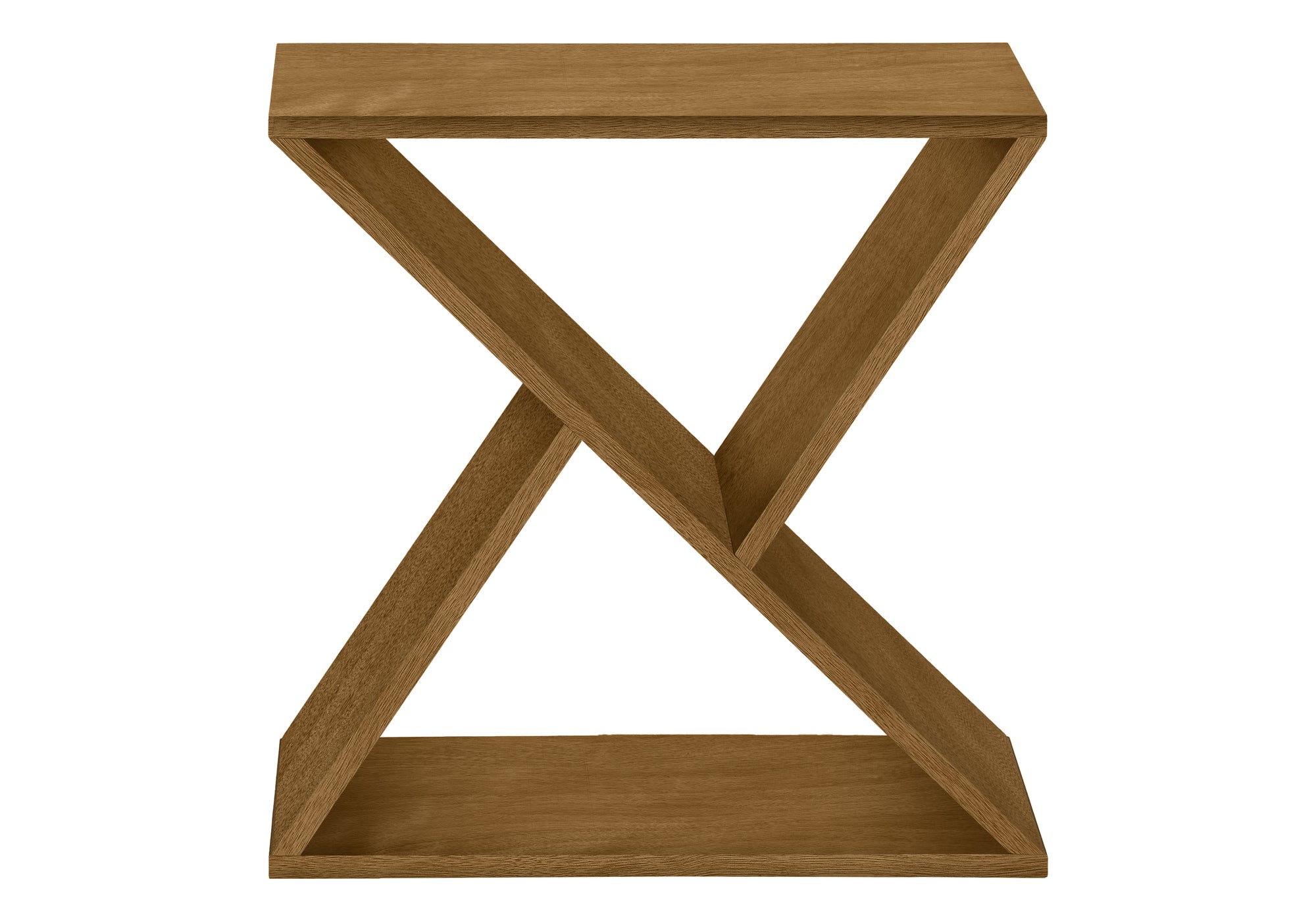 MN-T833981    Accent Table, Side, End, Nightstand, Narrow, Small, Bedroom, Living Room, Lamp, Brown Veneer, Contemporary