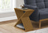 MN-T833981    Accent Table, Side, End, Nightstand, Narrow, Small, Bedroom, Living Room, Lamp, Brown Veneer, Contemporary