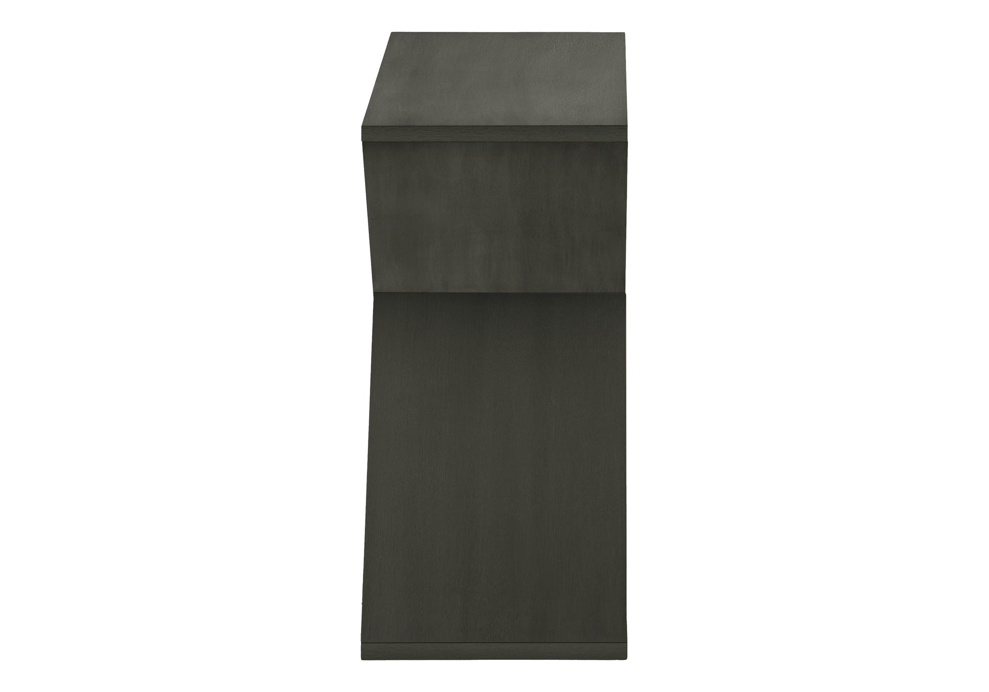 MN-T833982    Accent Table, Side, End, Nightstand, Narrow, Small, Bedroom, Living Room, Lamp, Dark Green Veneer, Contemporary