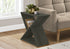 MN-T833982    Accent Table, Side, End, Nightstand, Narrow, Small, Bedroom, Living Room, Lamp, Dark Green Veneer, Contemporary