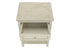 MN-863984    Accent Table, End, Side Table, 2 Tier, Bedroom, Nightstand, Lamp, Storage Drawer, Antique White Veneer, Transitional