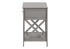 MN-873985    Accent Table, End, Side Table, 2 Tier, Bedroom, Nightstand, Lamp, Storage Drawer, Antique Grey Veneer, Transitional