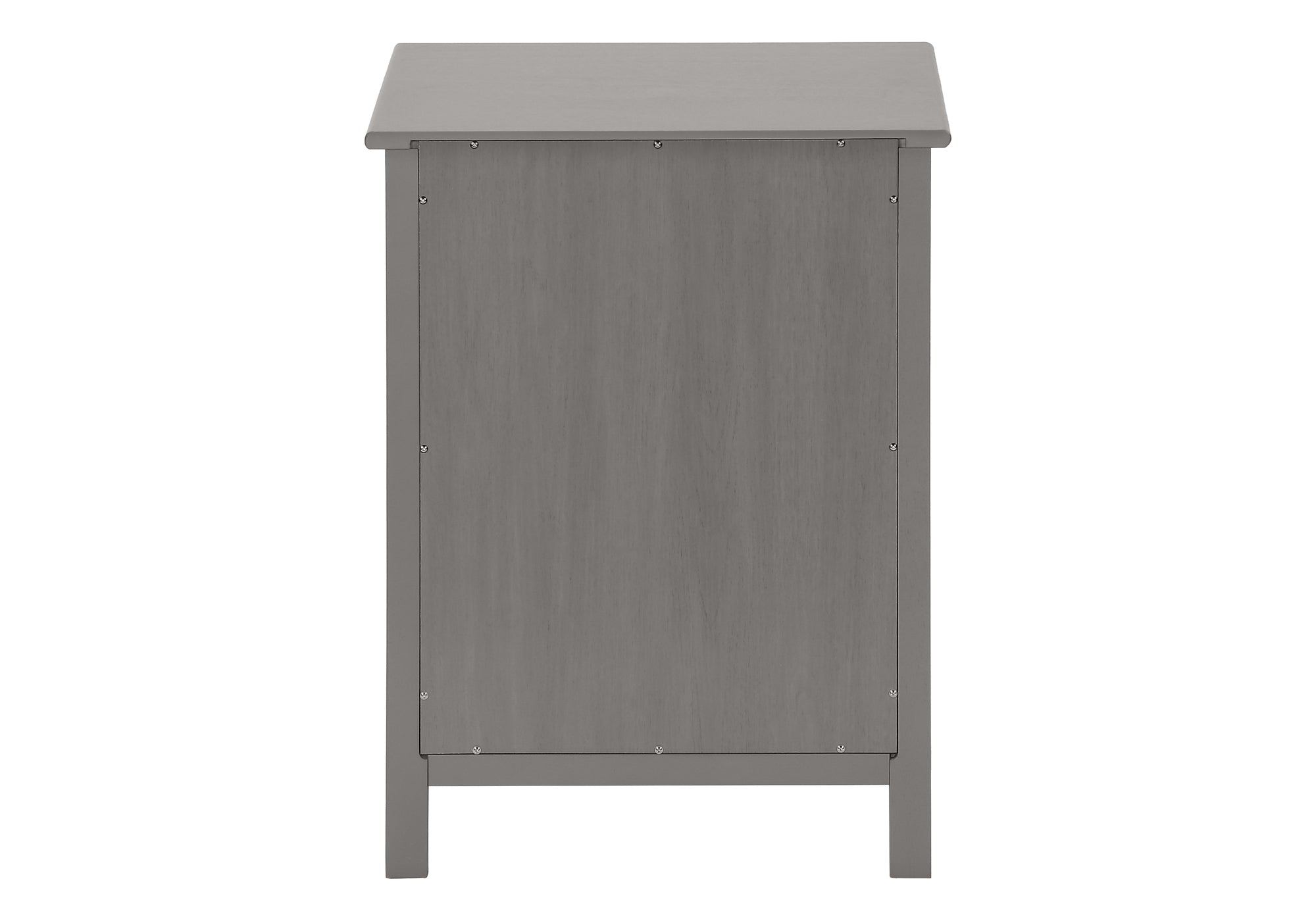 MN-U613985    Accent Table, End, Side Table, 2 Tier, Bedroom, Nightstand, Lamp, Storage Drawer, Antique Grey Veneer, Transitional