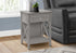 MN-U613985    Accent Table, End, Side Table, 2 Tier, Bedroom, Nightstand, Lamp, Storage Drawer, Antique Grey Veneer, Transitional