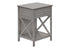 MN-873985    Accent Table, End, Side Table, 2 Tier, Bedroom, Nightstand, Lamp, Storage Drawer, Antique Grey Veneer, Transitional