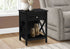 MN-U613986    Accent Table, End, Side Table, 2 Tier, Bedroom, Nightstand, Lamp, Storage Drawer, Black Veneer, Transitional