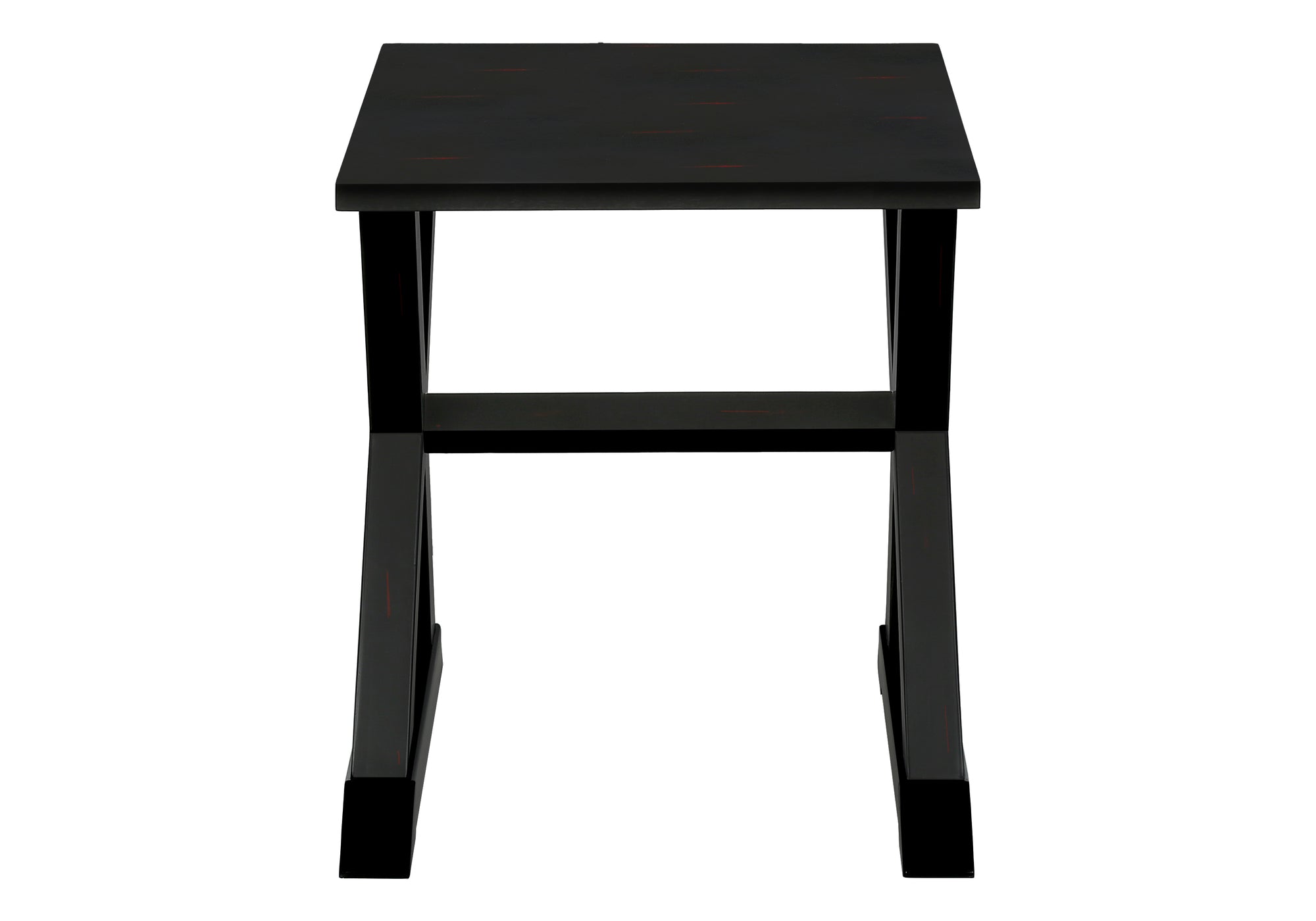 MN-H643987    Accent Table, End, Side Table, Square, Nightstand, Bedroom, Lamp, Black Veneer, Transitional