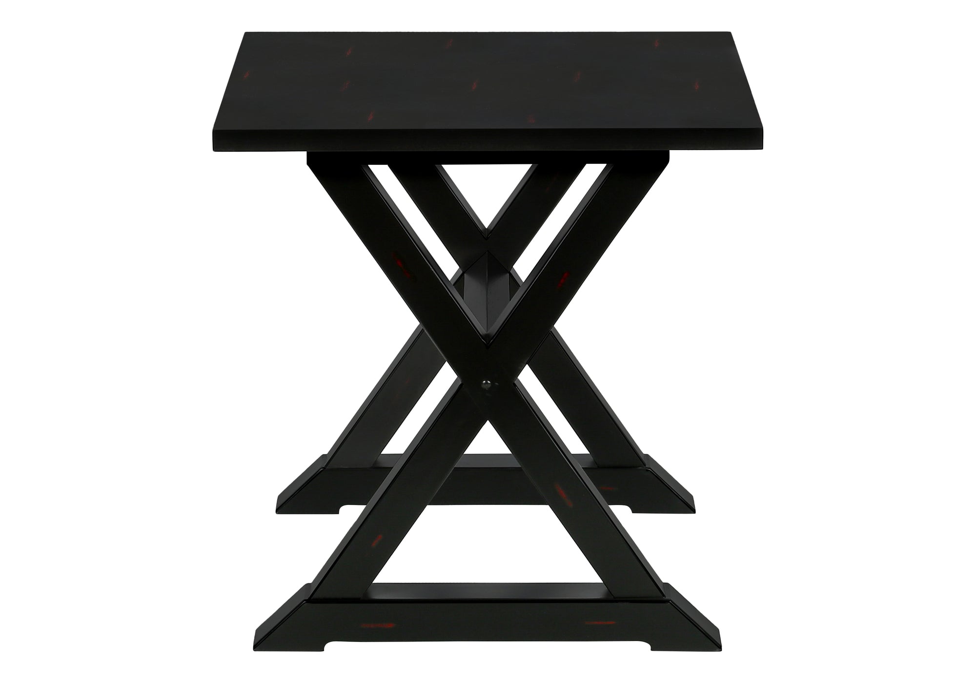 MN-H643987    Accent Table, End, Side Table, Square, Nightstand, Bedroom, Lamp, Black Veneer, Transitional