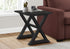 MN-H643987    Accent Table, End, Side Table, Square, Nightstand, Bedroom, Lamp, Black Veneer, Transitional