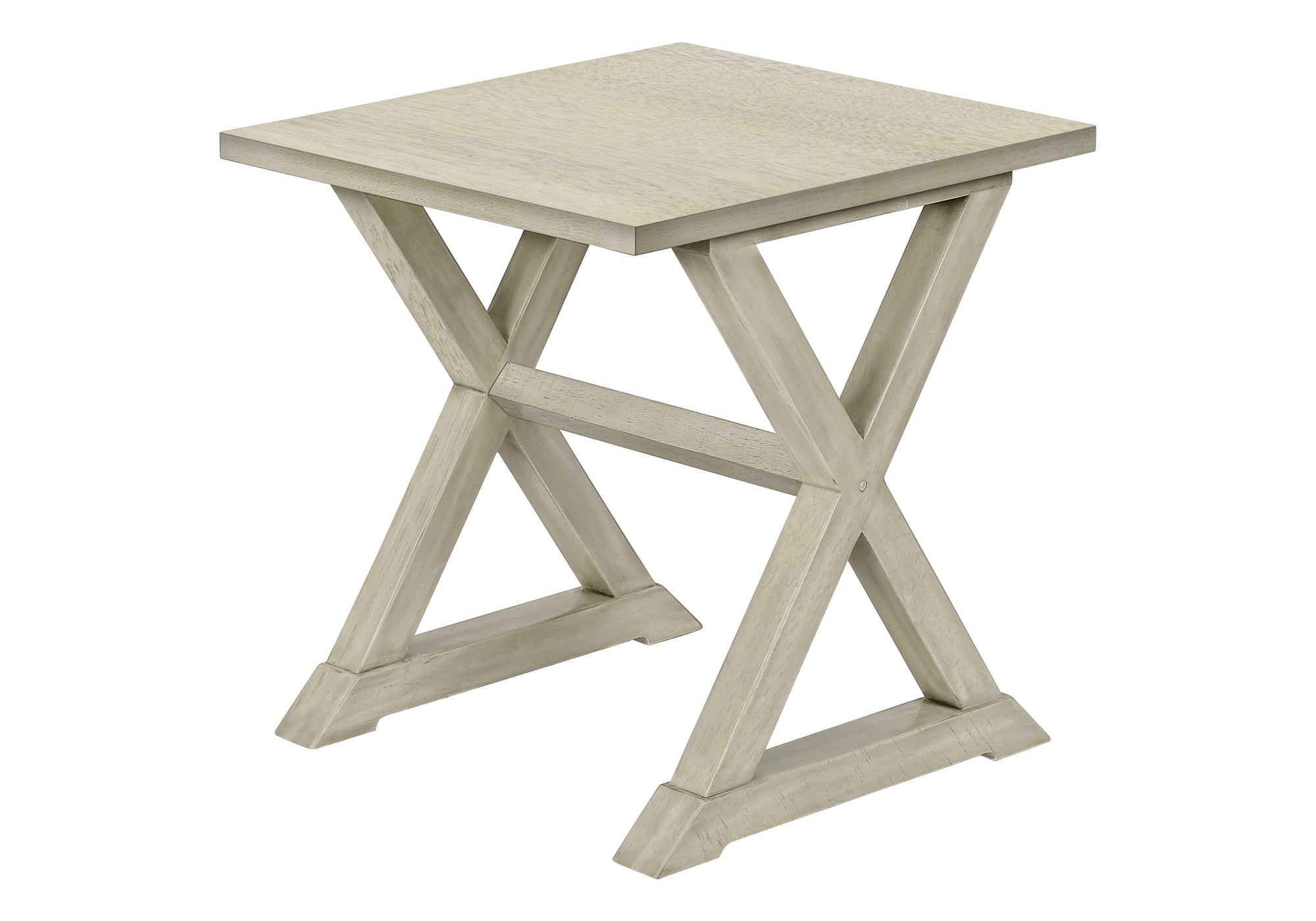 MN-H643989    Accent Table, End, Side Table, Square, Nightstand, Bedroom, Lamp, Antique White Veneer, Transitional