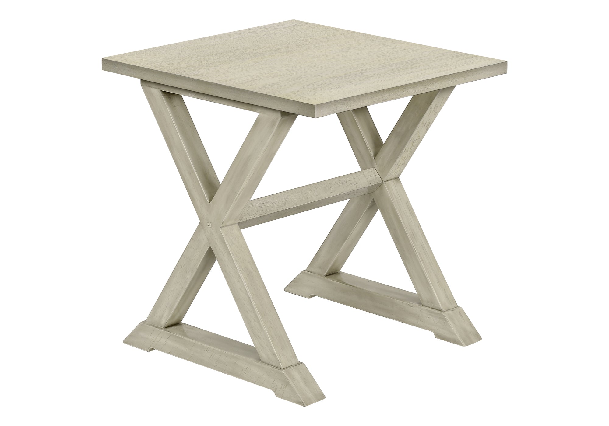 MN-H643989    Accent Table, End, Side Table, Square, Nightstand, Bedroom, Lamp, Antique White Veneer, Transitional