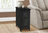 MN-Y703995    Accent Table, End, Side Table, Narrow, Nightstand, Bedroom, Lamp, Storage, Black Veneer, Transitional