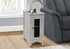 MN-703996    Accent Table, End, Side Table, Narrow, Nightstand, Bedroom, Lamp, Storage, Grey Veneer, Transitional