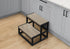 MN-964000    Ladder, Step Stool, Bedroom, Kitchen, Black Metal, Dark Taupe Laminate, Contemporary