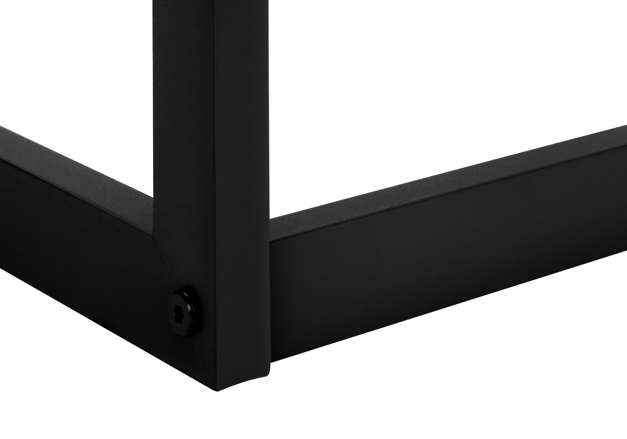 MN-964000    Ladder, Step Stool, Bedroom, Kitchen, Black Metal, Dark Taupe Laminate, Contemporary
