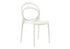 MN-624005    Outdoor Chair, 32"h, Stacking Dining Chair, Patio Chairs, Set Of 4, White, Contemporary, Modern