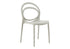 MN-634006    Outdoor Chair, 32"h, Stacking Dining Chair, Patio Chairs, Set Of 4, Light Grey, Contemporary, Modern