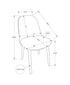 MN-674010    Outdoor Chair, 33"h, Patio Chairs, Set Of 4, White, Contemporary, Modern