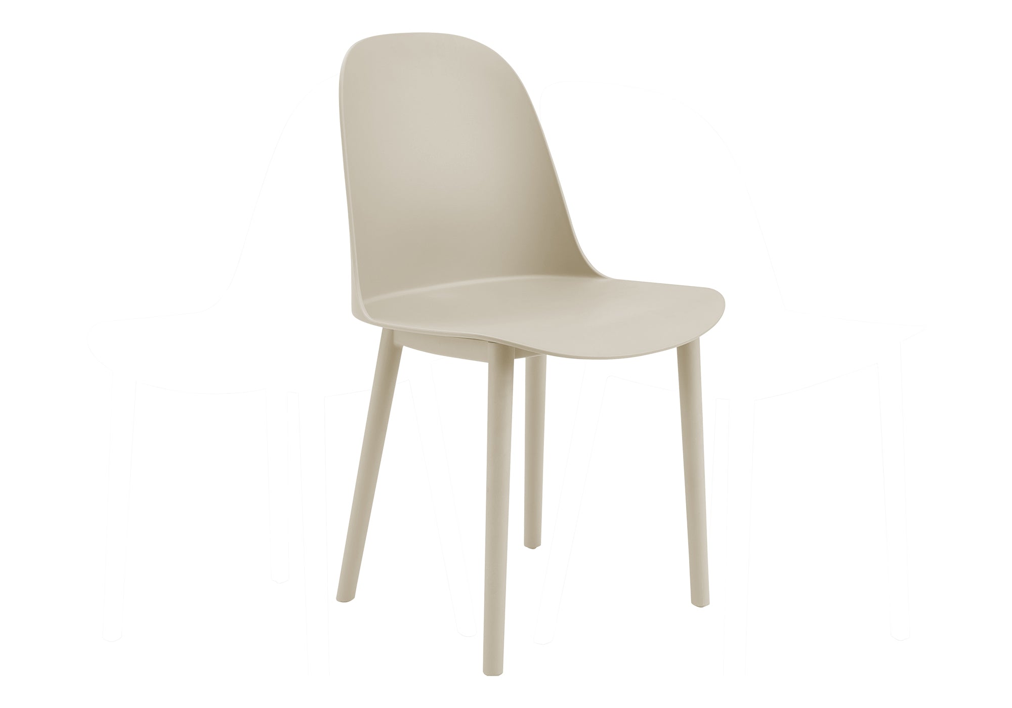 MN-694012    Outdoor Chair, 33"h, Patio Chairs, Set Of 4, Natural Taupe, Contemporary, Modern