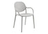 MN-774021    Outdoor Chair, 32"h, Stacking Dining Armchair, Patio Chairs, Set Of 4, Light Grey, Contemporary, Modern