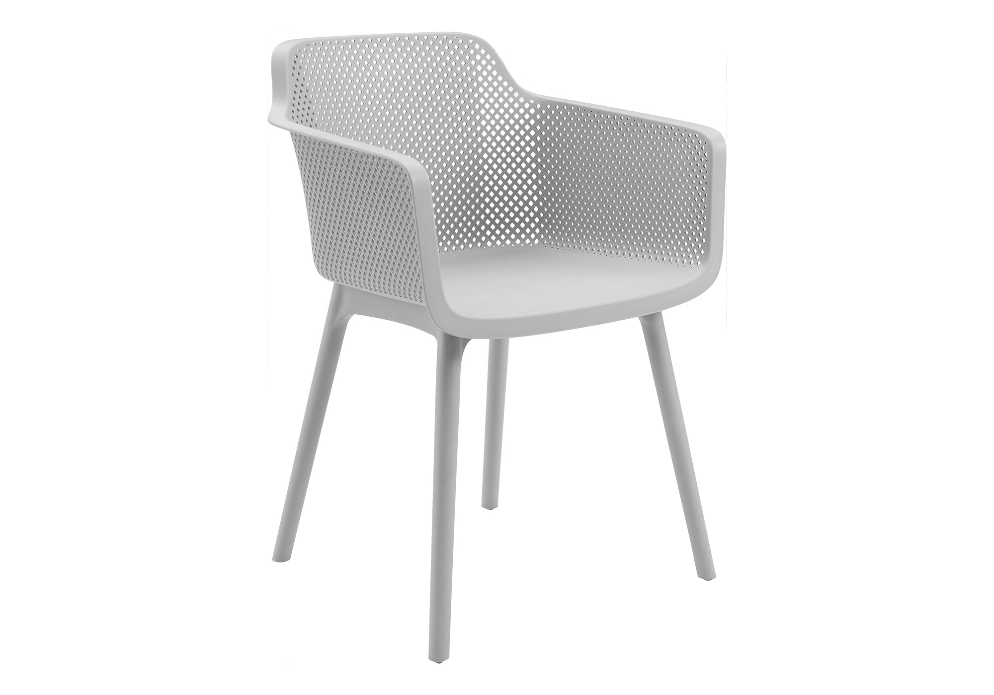 MN-824026    Outdoor Chair, 32"h, Patio Chairs, Set Of 4, Light Grey, Contemporary, Modern