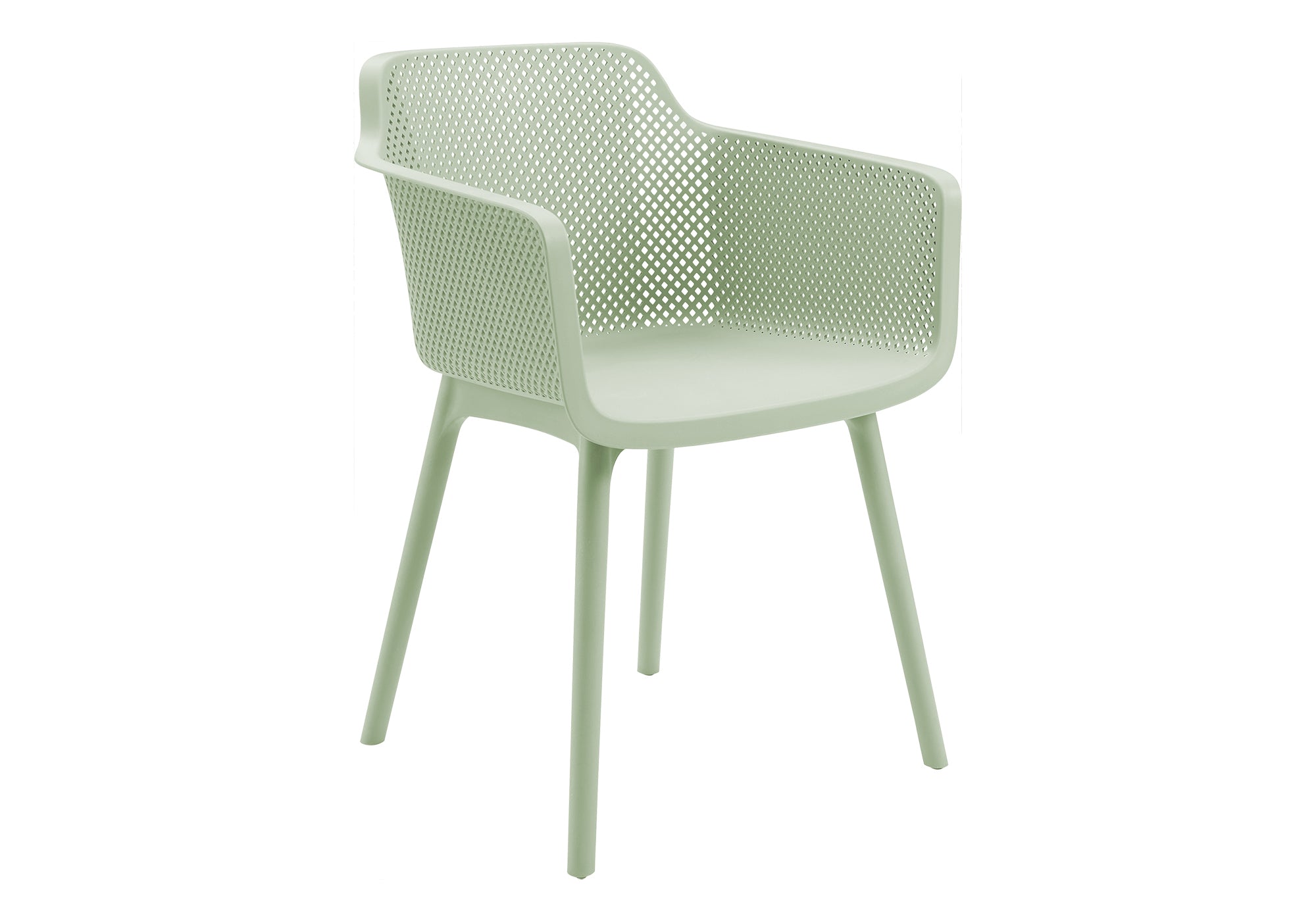 MN-844028    Outdoor Chair, 32"h, Patio Chairs, Set Of 4, Sea Green, Contemporary, Modern
