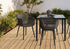 MN-854029    Outdoor Chair, 32"h, Patio Chairs, Set Of 4, Black, Contemporary, Modern