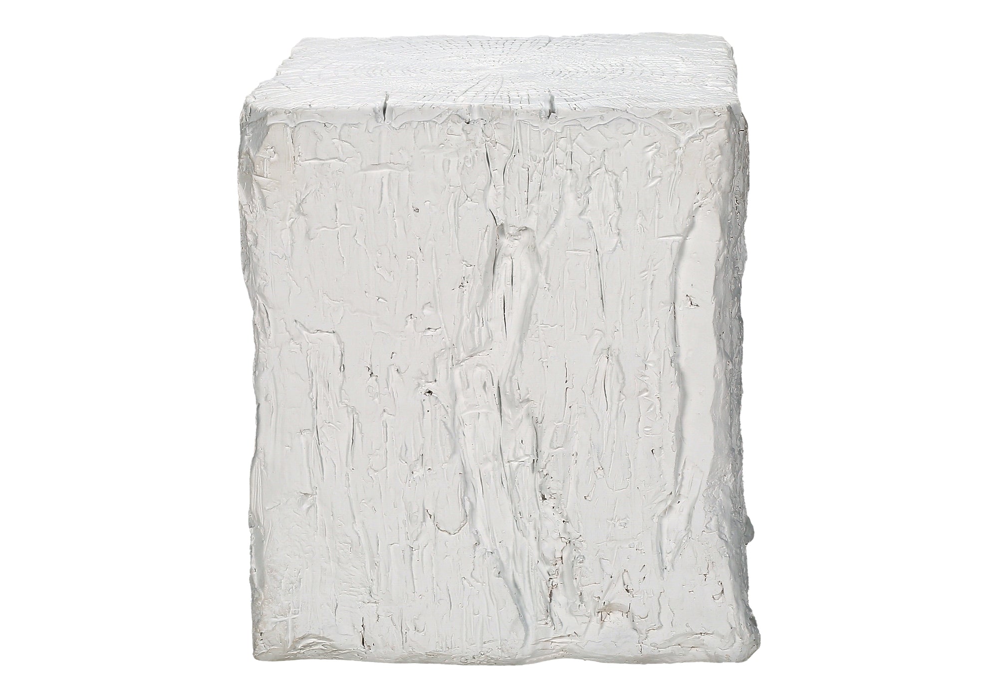 MN-D964111    Accent Table, 25"H, Indoor Or Outdoor, End, Nightstand, Side Table, Square, Living Room, Bedroom, White, Contemporary, Modern
