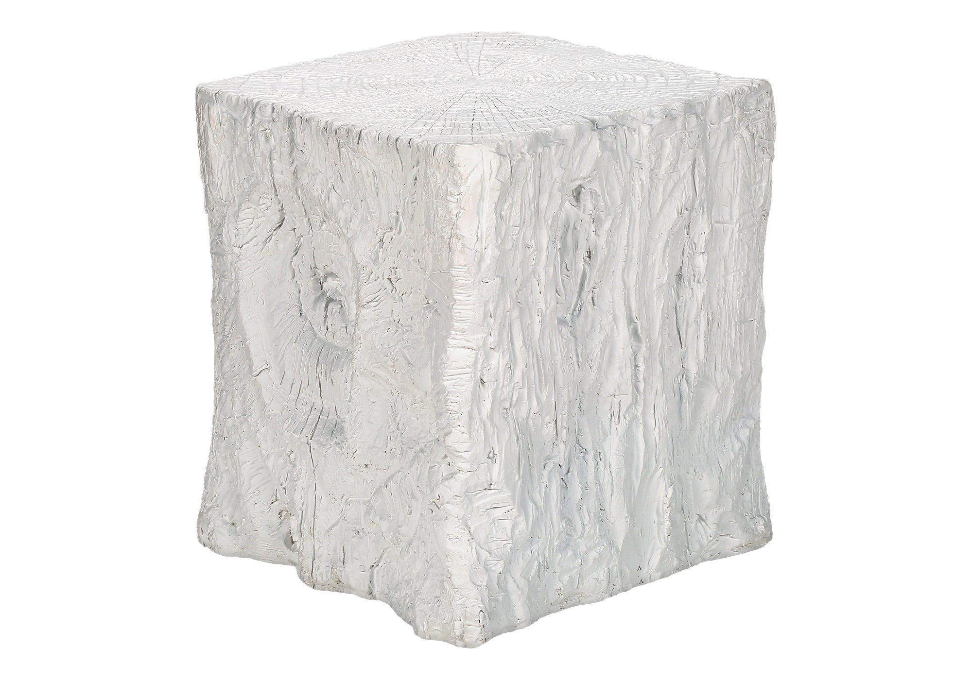 MN-D964111    Accent Table, 25"H, Indoor Or Outdoor, End, Nightstand, Side Table, Square, Living Room, Bedroom, White, Contemporary, Modern