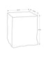 MN-D964111    Accent Table, 25"H, Indoor Or Outdoor, End, Nightstand, Side Table, Square, Living Room, Bedroom, White, Contemporary, Modern