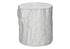 MN-V194121    Accent Table, 25"H, Indoor Or Outdoor, Drum, End, Nightstand, Round, Side Table, Living Room, Bedroom, White, Contemporary, Modern