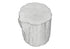 MN-V194121    Accent Table, 25"H, Indoor Or Outdoor, Drum, End, Nightstand, Round, Side Table, Living Room, Bedroom, White, Contemporary, Modern