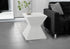 MN-V184126    Accent Table, 25"H, Indoor Or Outdoor, Side Table, End, Nightstand, Bedroom, Living Room, White, Contemporary, Modern