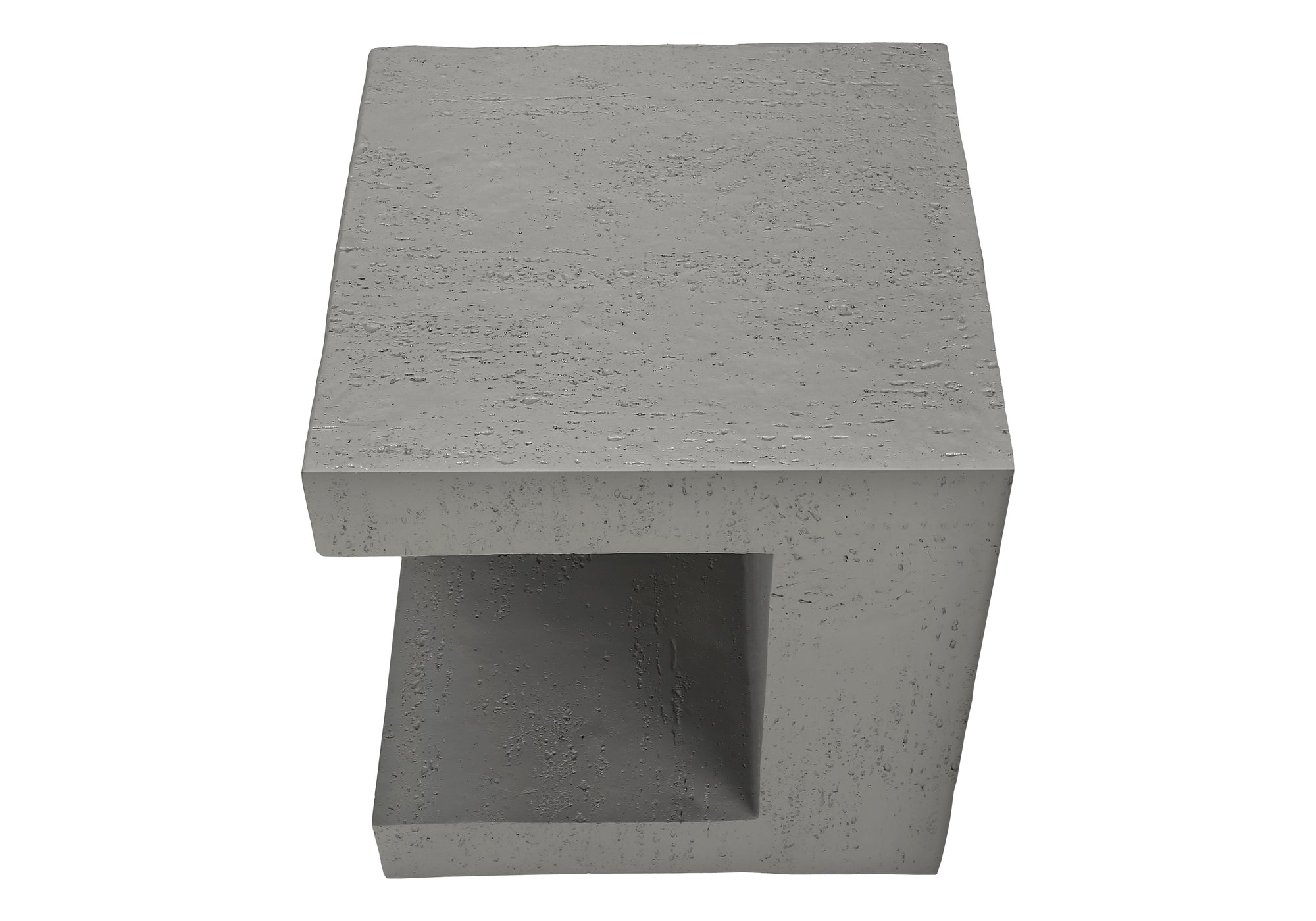 MN-E904130    Accent Table, 25"H, Indoor Or Outdoor, Side Table, Nightstand, End, Square, Grey, Contemporary, Modern