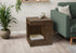 MN-904133    Accent Table, 25"h, Indoor Or Outdoor, Side Table, Nightstand, End, Square, Bedroom, Living Room, Walnut, Contemporary, Modern