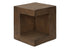 MN-904133    Accent Table, 25"h, Indoor Or Outdoor, Side Table, Nightstand, End, Square, Bedroom, Living Room, Walnut, Contemporary, Modern