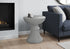 MN-C264144    Accent Table, 25"H, Indoor Or Outdoor, Side Table, End, Bedroom, Living Room, Nightstand, Round, Grey, Contemporary, Modern