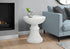 MN-C264145    Accent Table, 25"H, Indoor Or Outdoor, Side Table, End, Bedroom, Living Room, Nightstand, Round, White, Contemporary, Modern
