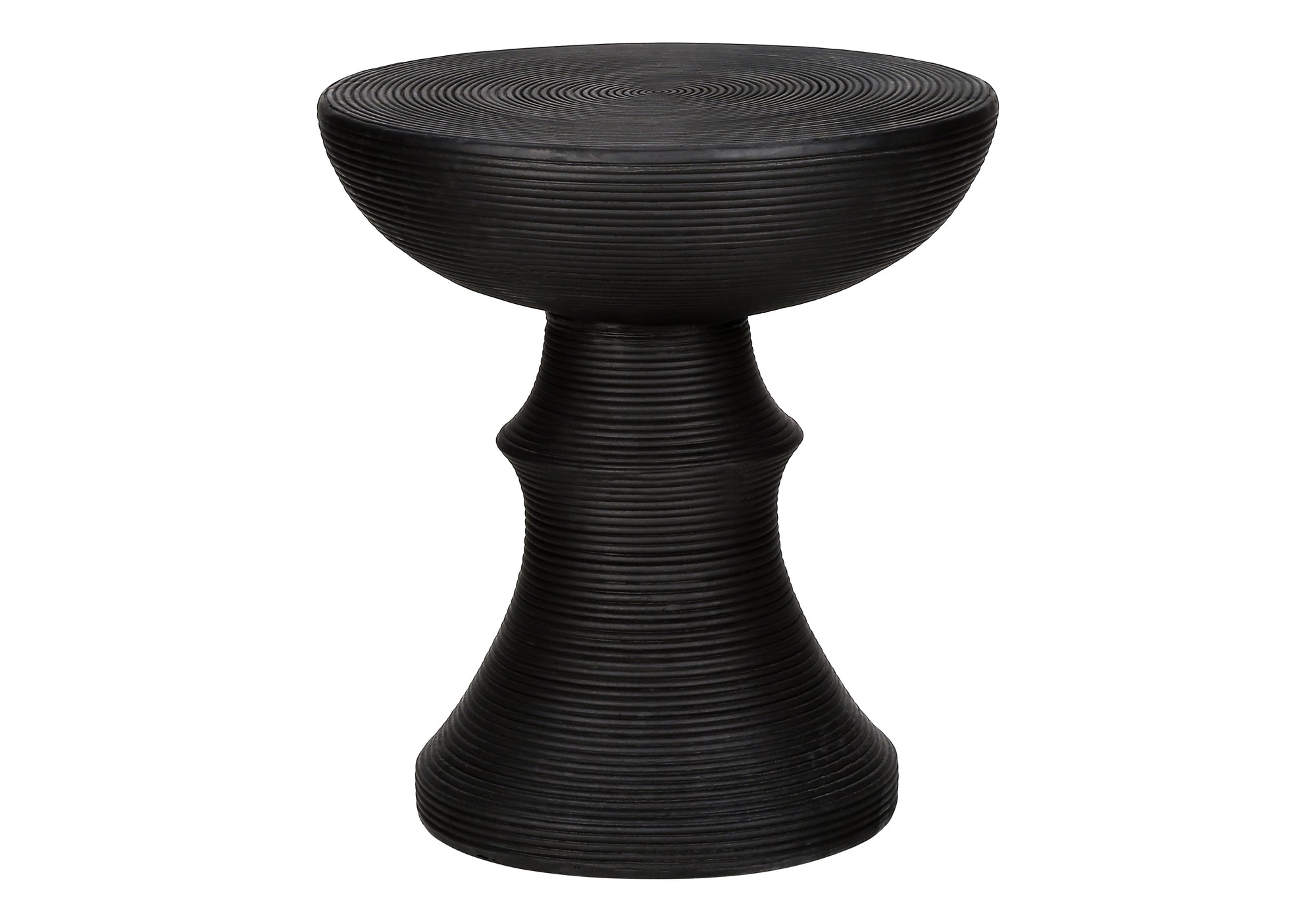 MN-C264146    Accent Table, 25"H, Indoor Or Outdoor, Side Table, End, Bedroom, Living Room, Nightstand, Round, Black, Contemporary, Modern