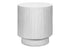 MN-Q314149    Accent Table, 25"H, Indoor Or Outdoor, Bedroom, End, Living Room, Nightstand, Round, Side Table, White, Contemporary, Modern