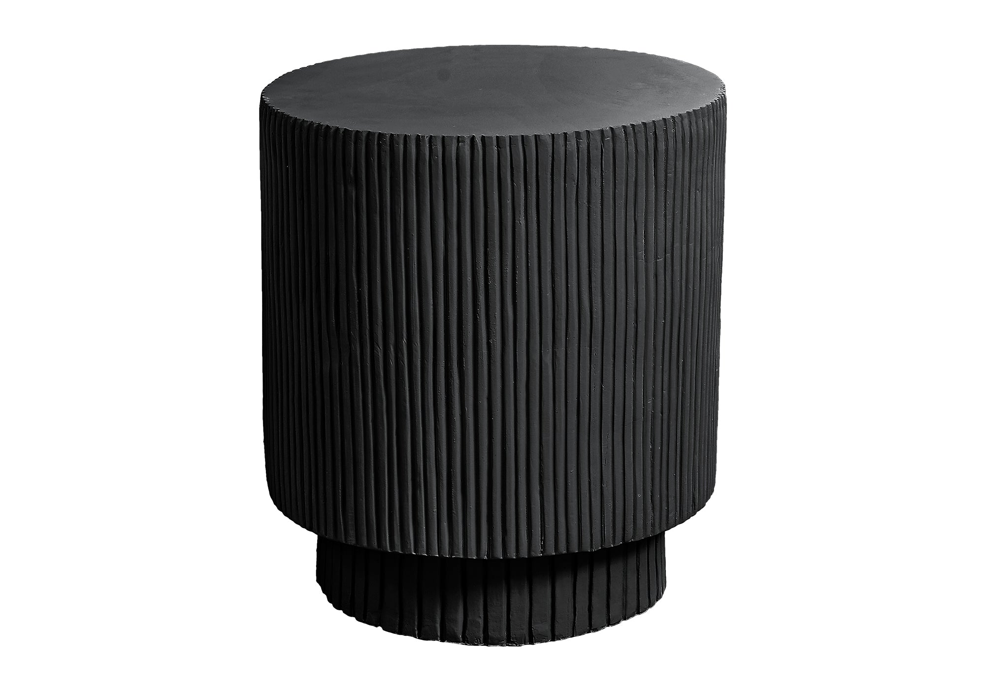 MN-314150    Accent Table, 25"H, Indoor Or Outdoor, Bedroom, End, Living Room, Nightstand, Round, Side Table, Black, Contemporary, Modern