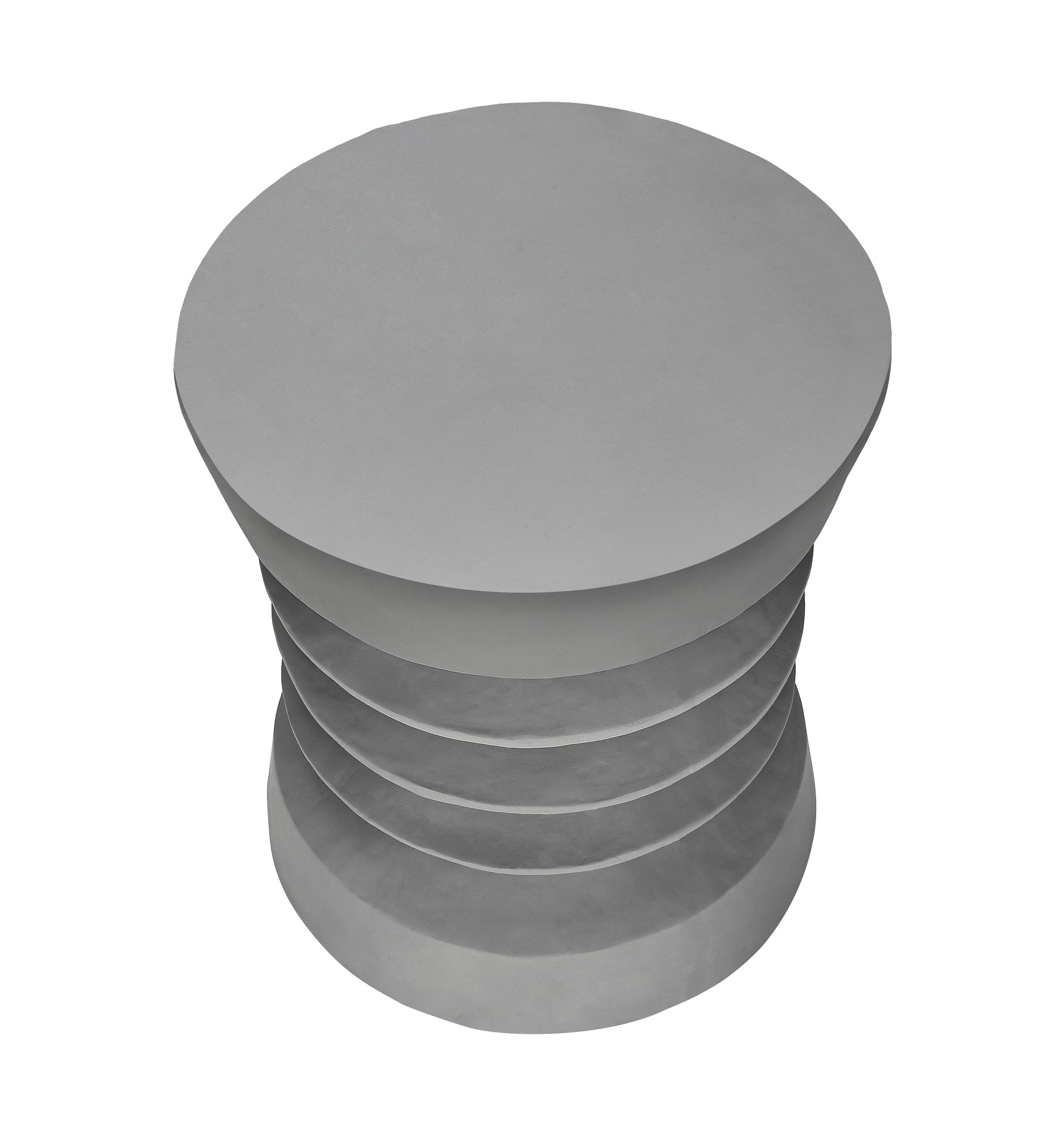 MN-Q354152    Accent Table, 25"H, Indoor Or Outdoor, Side Table, End, Bedroom, Living Room, Nightstand, Round, Grey, Contemporary, Modern