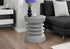 MN-Q354152    Accent Table, 25"H, Indoor Or Outdoor, Side Table, End, Bedroom, Living Room, Nightstand, Round, Grey, Contemporary, Modern