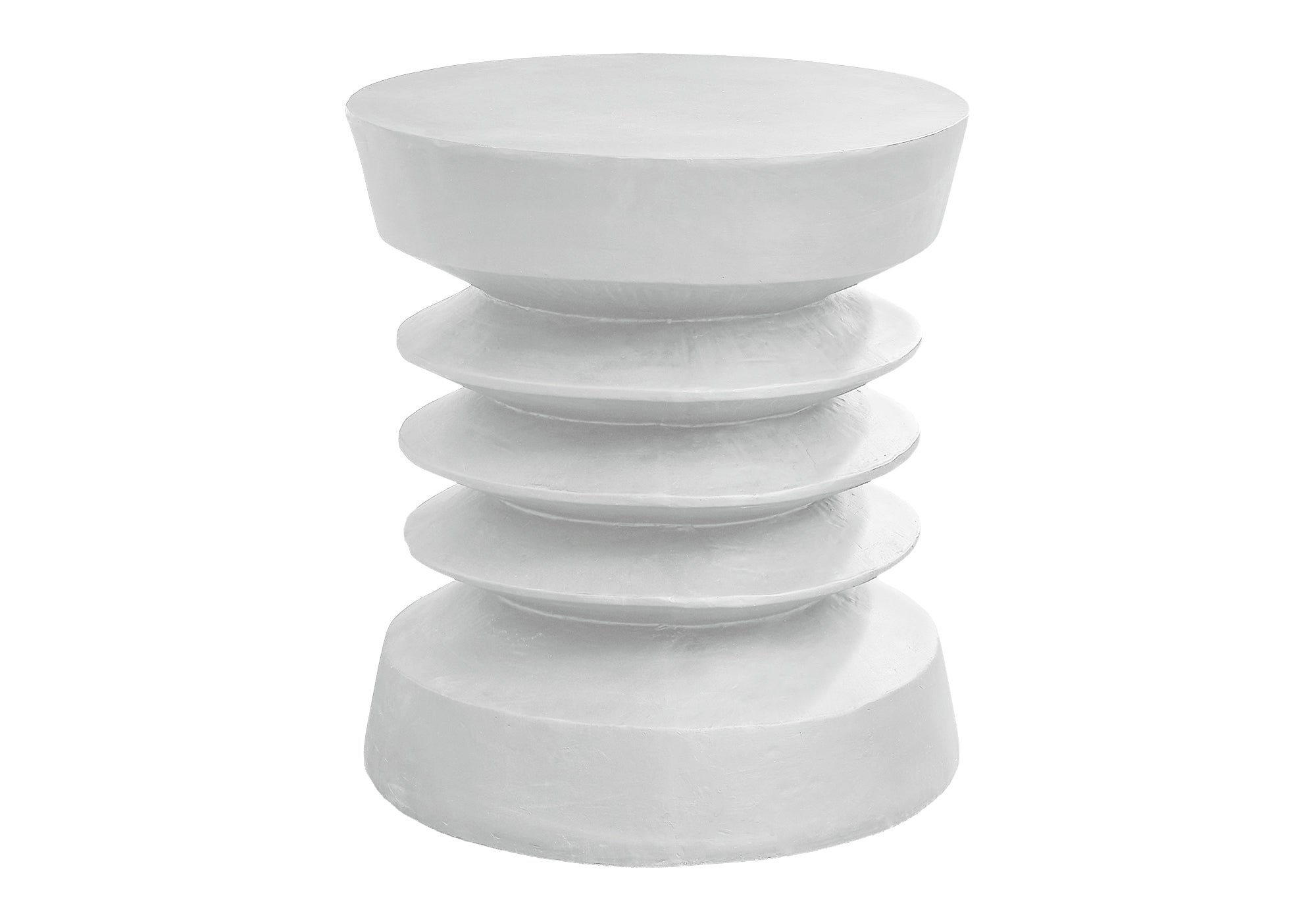 MN-Q354153    Accent Table, 25"H, Indoor Or Outdoor, Side Table, End, Bedroom, Living Room, Nightstand, Round, White, Contemporary, Modern
