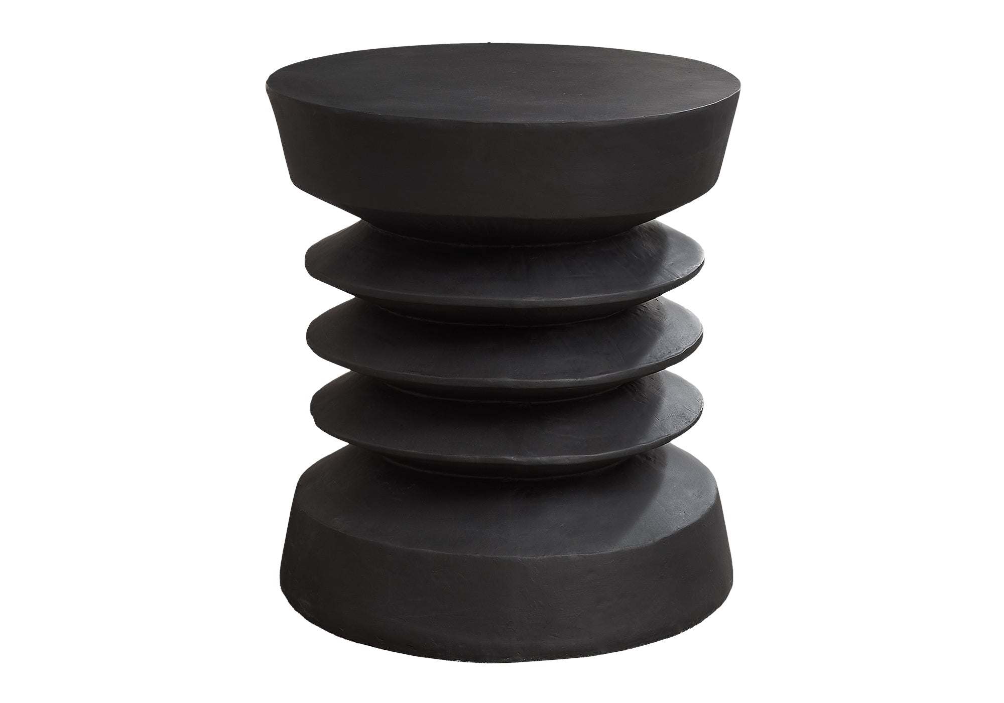 MN-Q354154    Accent Table, 25"H, Indoor Or Outdoor, Side Table, End, Bedroom, Living Room, Nightstand, Round, Black, Contemporary, Modern