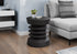 MN-Q354154    Accent Table, 25"H, Indoor Or Outdoor, Side Table, End, Bedroom, Living Room, Nightstand, Round, Black, Contemporary, Modern